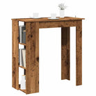 Eettafel van bewerkt hout voor kleine ruimtes met modern design - Oud hout / 1 - Eettafels