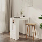 Eettafel van bewerkt hout voor kleine ruimtes met modern design - Wit / 1 - Eettafels