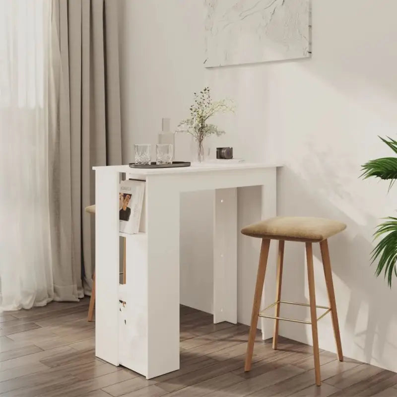 Eettafel van bewerkt hout voor kleine ruimtes met modern design - Wit / 1 - Eettafels