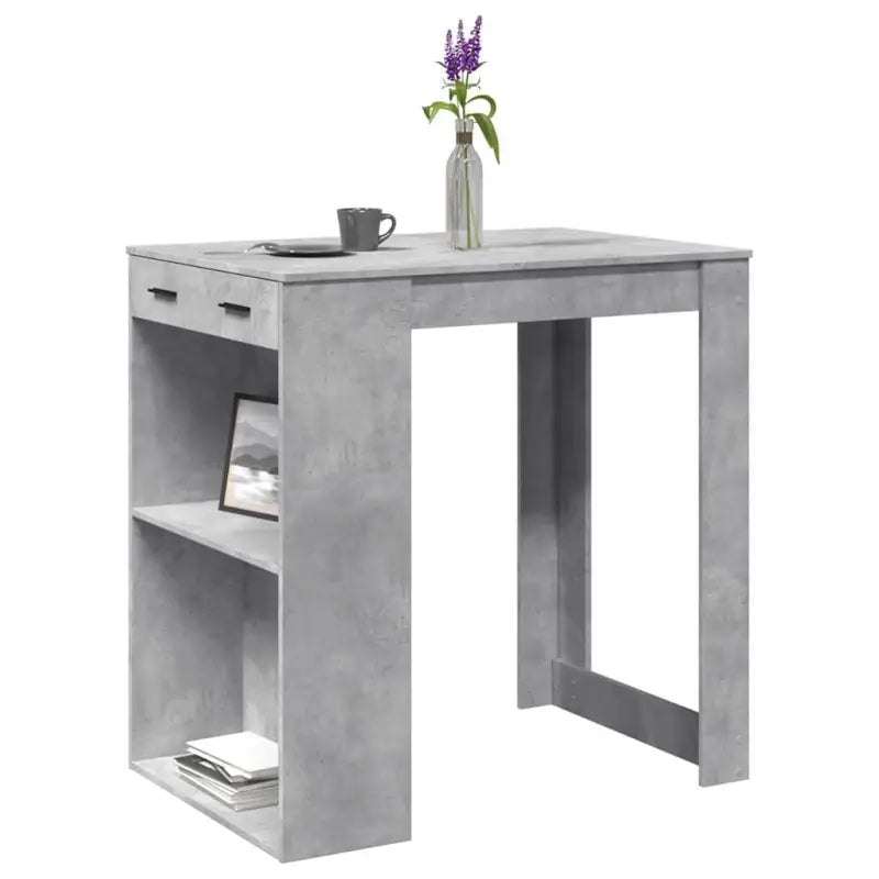 Eettafel van bewerkt hout voor stijl en duurzaamheid - Betongrijs / 1 - Eettafels