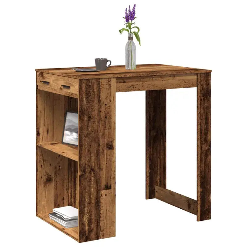 Eettafel van bewerkt hout voor stijl en duurzaamheid - Oud hout / 1 - Eettafels