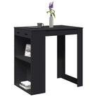 Eettafel van bewerkt hout voor stijl en duurzaamheid - Zwart / 1 - Eettafels