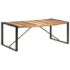 Eettafel van massief acaciahout in Industriële stijl - Eettafels
