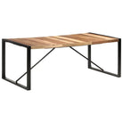 Eettafel van massief acaciahout in Industriële stijl - Eettafels