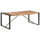 Eettafel van massief acaciahout in Industriële stijl - Eettafels