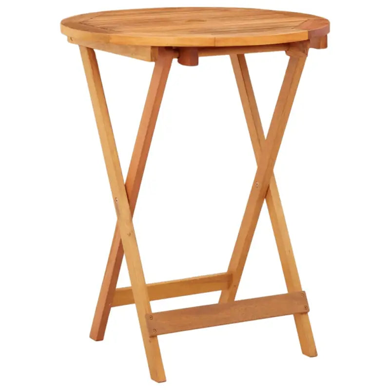 Eettafel van massief eucalyptushout voor buiten genieten - Bruin / Ø 60 x 75 cm / 1 - Tuintafels