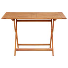 Eettafel van massief eucalyptushout voor buiten genieten - Tuintafels