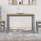 Eettafel van massief grenenhout eenvoudig schoon en minimalistisch - 1 / Grijs / 117 cm - Eettafels