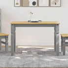 Eettafel van massief grenenhout eenvoudig schoon en stijlvolle uitstraling - 1 / Grijs / 117 cm - Eettafels