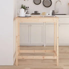 Eettafel van massief grenenhout voor gezellige maaltijden - Naturel / 1 / 100 cm - Eettafels