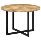 Eettafel van massief mangohout met elegant ontwerp - 110 x 75 cm / 1 / massief mangohout - Eettafels