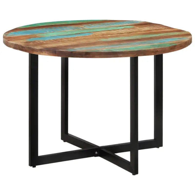 Eettafel van massief mangohout met elegant ontwerp - 110 x 75 cm / 1 / massief gerecycled hout - Eettafels