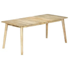 Eettafel van massief mangohout met klassiek ontwerp - Bruin / 180 x 90 x 76 cm / 1 - Eettafels