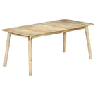 Eettafel van massief mangohout met klassiek ontwerp - Bruin / 180 x 90 x 76 cm / 1 - Eettafels