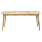 Eettafel van massief mangohout met klassiek ontwerp - Bruin / 180 x 90 x 76 cm / 1 - Eettafels