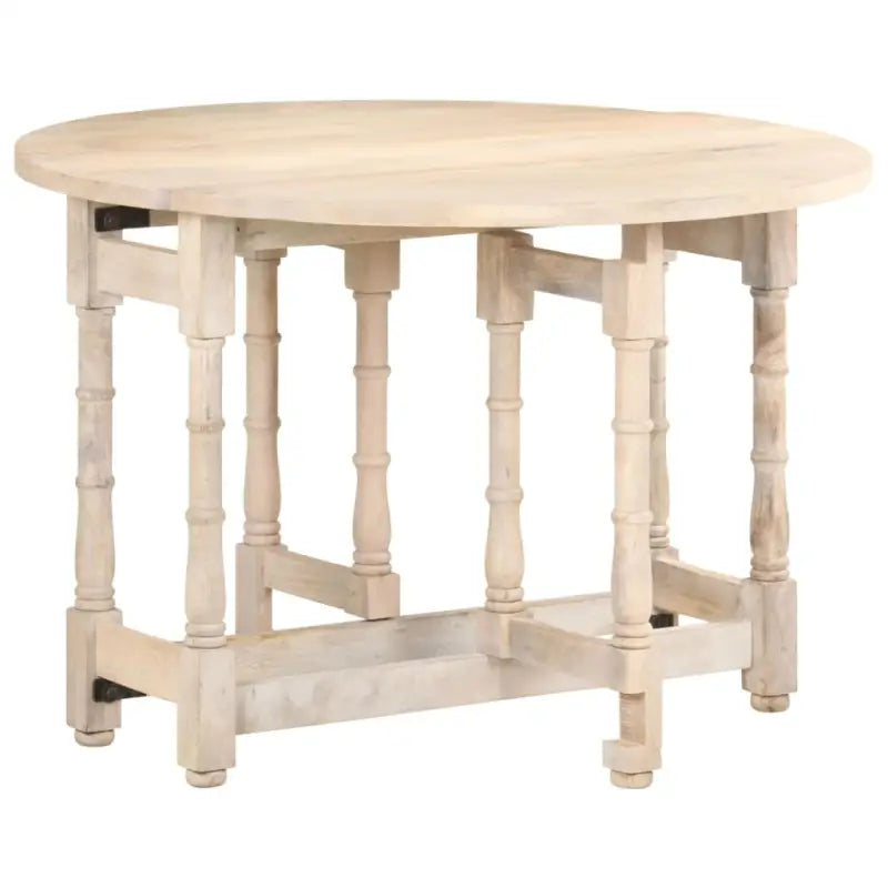 Eettafel van massief mangohout voor gezellige middagen thuis - Lichtbruin / 1 - Eettafels