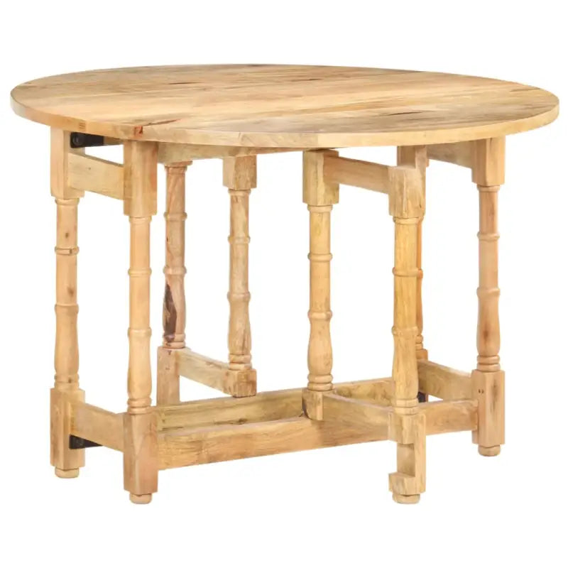 Eettafel van massief mangohout voor gezellige middagen thuis - Bruin / 1 - Eettafels