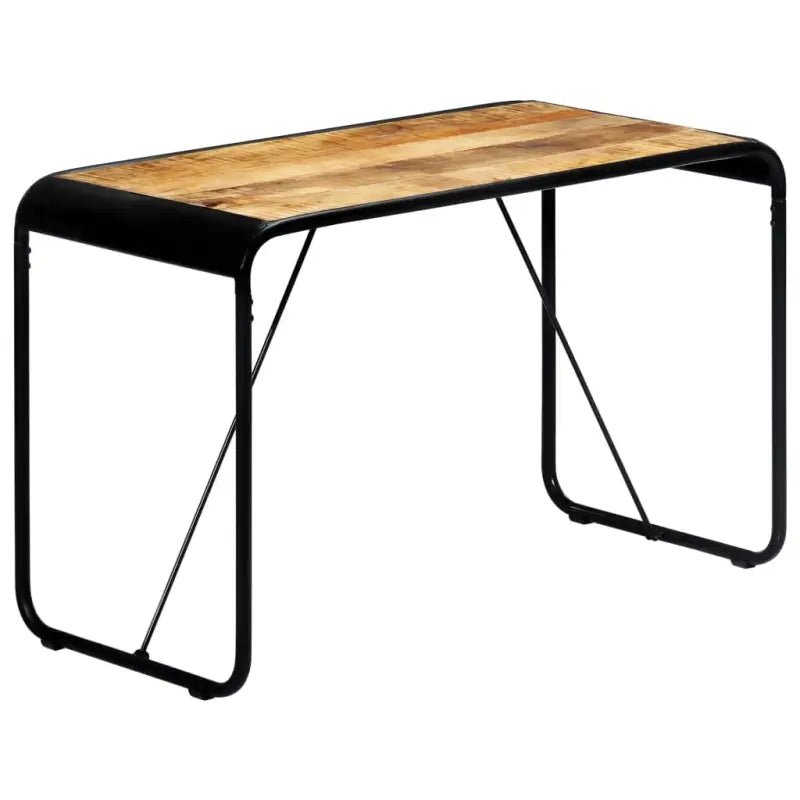 Eettafel van massief ruw mangohout met industriële charme - Bruin / 118 x 60 x 76 cm / 1 - Eettafels