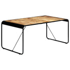 Eettafel van massief ruw mangohout met industriële charme - Bruin / 180 x 90 x 76 cm / 1 - Eettafels