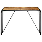 Eettafel van massief ruw mangohout met industriële charme - Eettafels