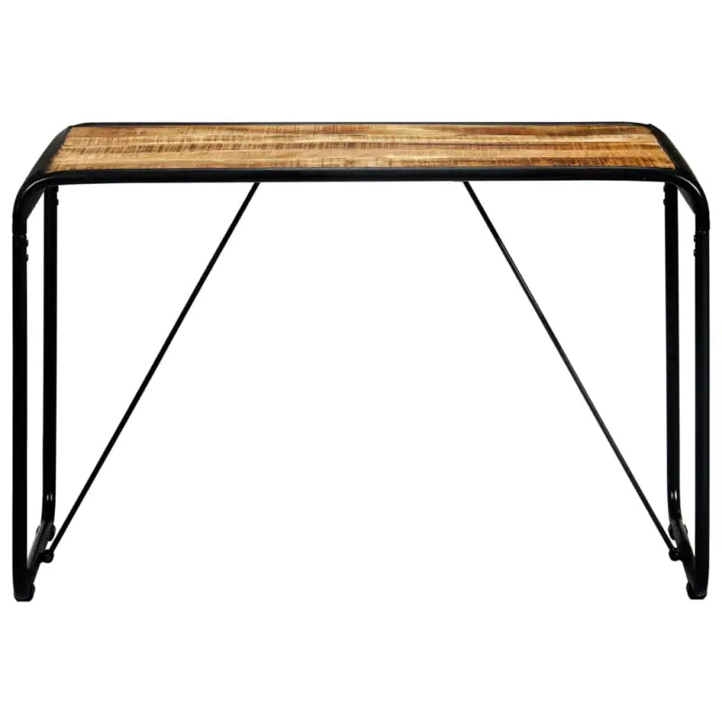 Eettafel van massief ruw mangohout met industriële charme - Eettafels