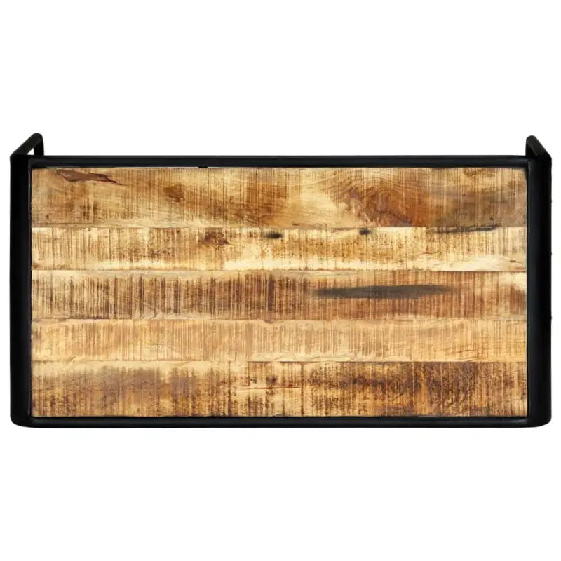 Eettafel van massief ruw mangohout met industriële charme - Eettafels
