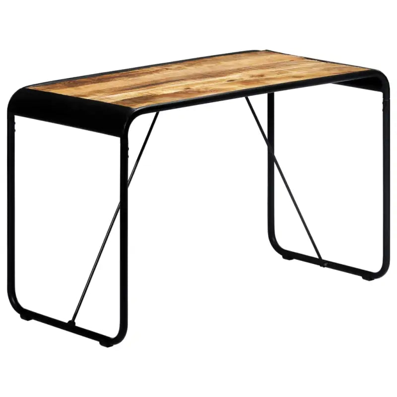 Eettafel van massief ruw mangohout met industriële charme - Eettafels