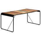Eettafel van massief ruw mangohout met industriële charme - Multikleur / 180 x 90 x 76 cm / 1 - Eettafels