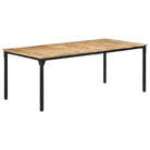 Eettafel van ruw mangohout voor een gezellige maaltijd - Eettafels