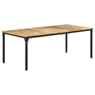 Eettafel van ruw mangohout voor een gezellige maaltijd - Eettafels