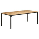 Eettafel van ruw mangohout voor een gezellige maaltijd - Eettafels