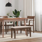 Eettafelbank met houten poten voor een comfortabele zitervaring - Bruin en licht - Keuken- & eettafelbanken