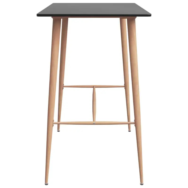Eigentijdse bartafel met hout-look metalen poten en duurzaam tafelblad - Eettafels