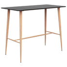 Eigentijdse bartafel met hout-look metalen poten en duurzaam tafelblad - Eettafels