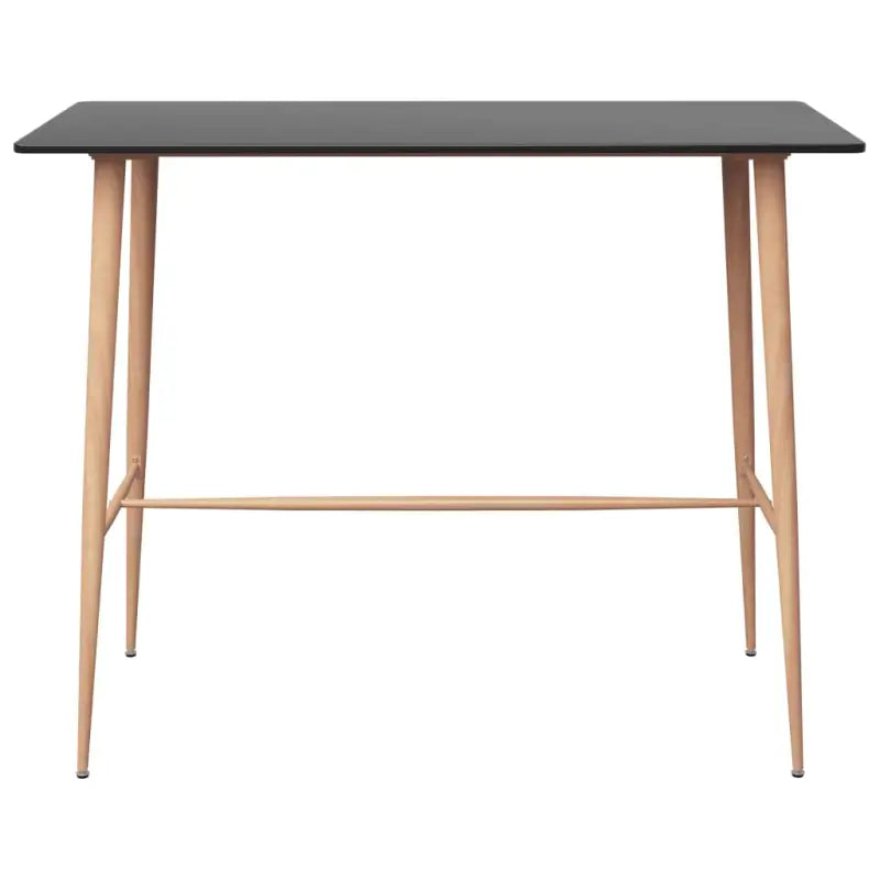 Eigentijdse bartafel met hout-look metalen poten en duurzaam tafelblad - Eettafels