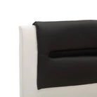 Elegant bedframe met comfortabel hoofdeinde en kleurrijke LED-verlichting - Wit / 180 x 200 cm - Bedden & bedframes
