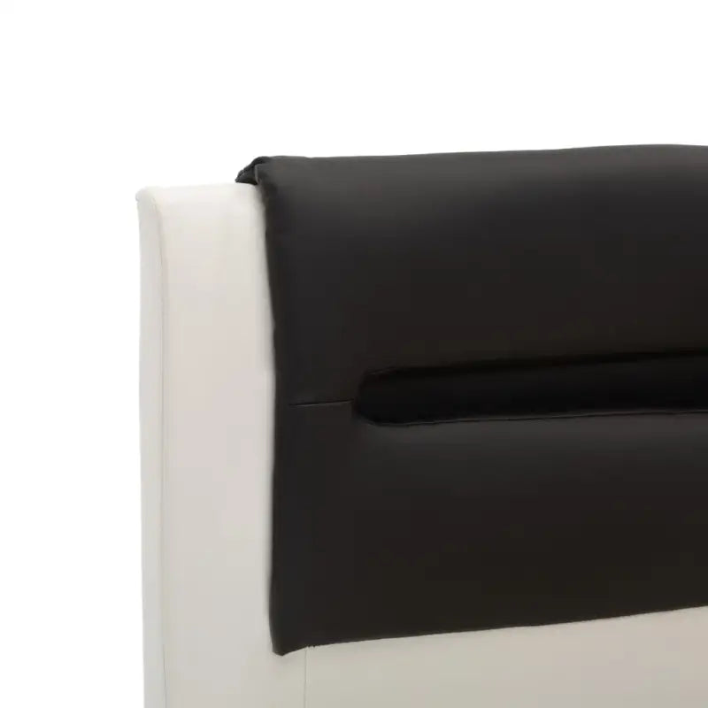 Elegant bedframe met comfortabel hoofdeinde en kleurrijke LED-verlichting - Wit / 180 x 200 cm - Bedden & bedframes
