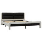 Elegant bedframe met comfortabel hoofdeinde en kleurrijke LED-verlichting - Wit / 180 x 200 cm - Bedden & bedframes