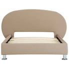 Elegant bedframe met gepoedercoat stalen frame voor een moderne slaapkamer - Cappuccino / 100 x 200 cm - Bedden &