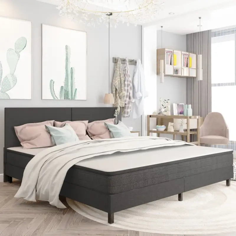 Elegant boxspringframe van MDF en metaal voor een stijlvolle slaapkamer - 200 x 200 cm / 24.5 cm - Bedden & bedframes