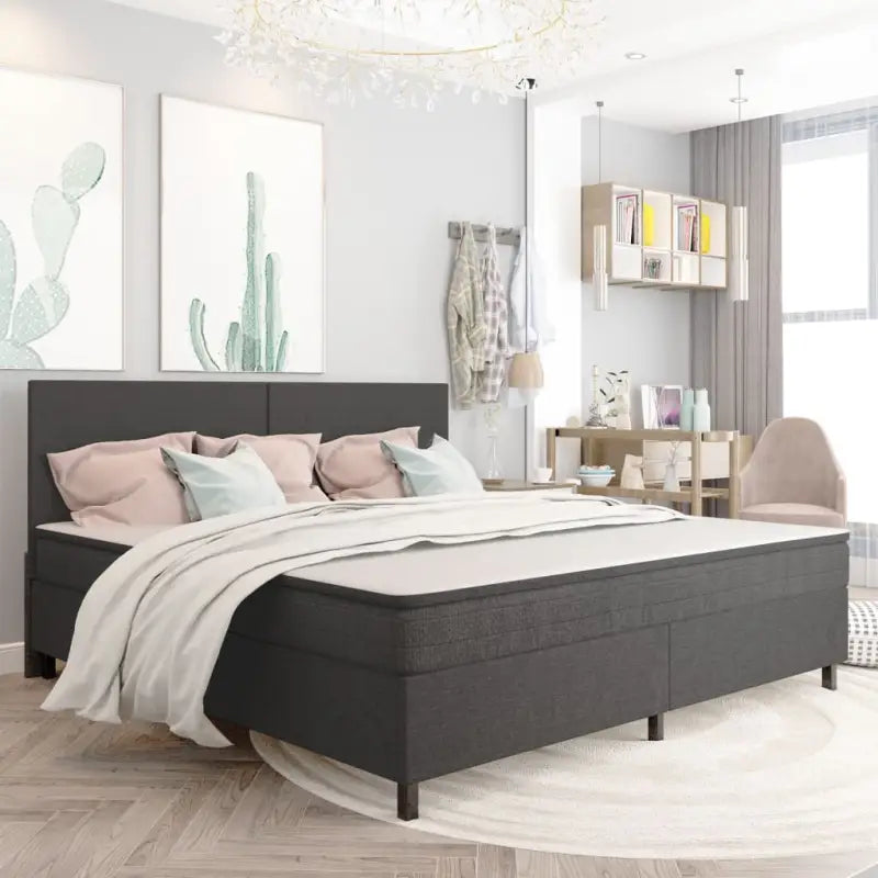 Elegant boxspringframe van MDF en metaal voor een stijlvolle slaapkamer - 200 x 200 cm / 35.5 cm - Bedden & bedframes