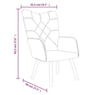 Elegant donker patchwork relaxstoel met modern ontwerp - Fauteuils & Relaxfauteuils