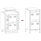 Elegant dressoir met robuust koudgewalst staal voor huis en kantoor - Dressoirs & buffetkasten