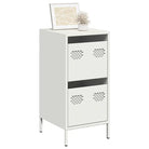 Elegant dressoir met robuust koudgewalst staal voor huis en kantoor - Wit / 1 - Dressoirs & buffetkasten