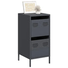 Elegant dressoir met robuust koudgewalst staal voor huis en kantoor - Antraciet / 1 - Dressoirs & buffetkasten