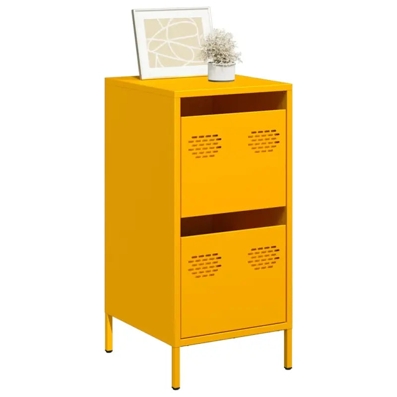 Elegant dressoir met robuust koudgewalst staal voor huis en kantoor - Geel / 1 - Dressoirs & buffetkasten