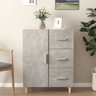 Elegant dressoir van bewerkt hout dat gemakkelijk schoon te maken - Betongrijs / 1 - Dressoirs & buffetkasten