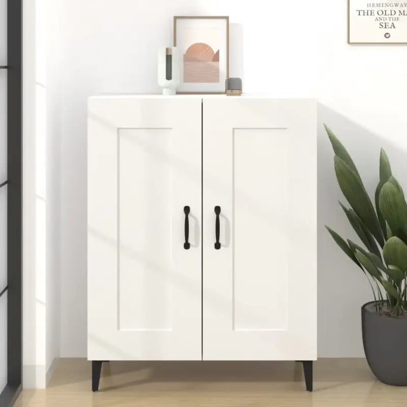 Elegant dressoir van bewerkt hout voor jouw woonkamer - Wit / 1 - Dressoirs & buffetkasten