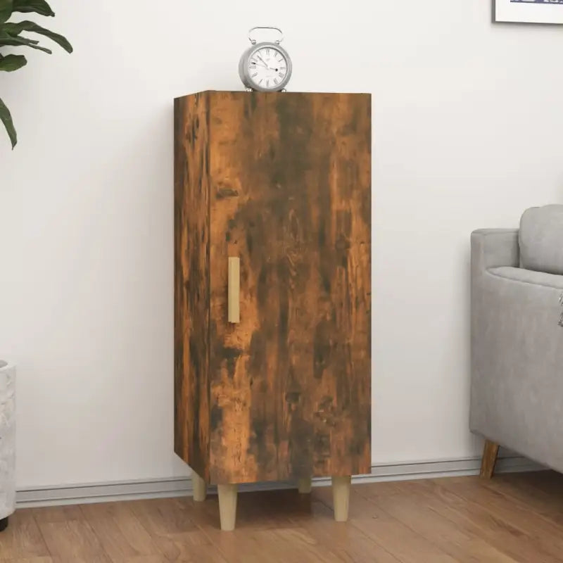 Elegant dressoir van bewerkt hout voor woonkamer en praktische opbergruimte - Gerookt eiken / 1 - Dressoirs &