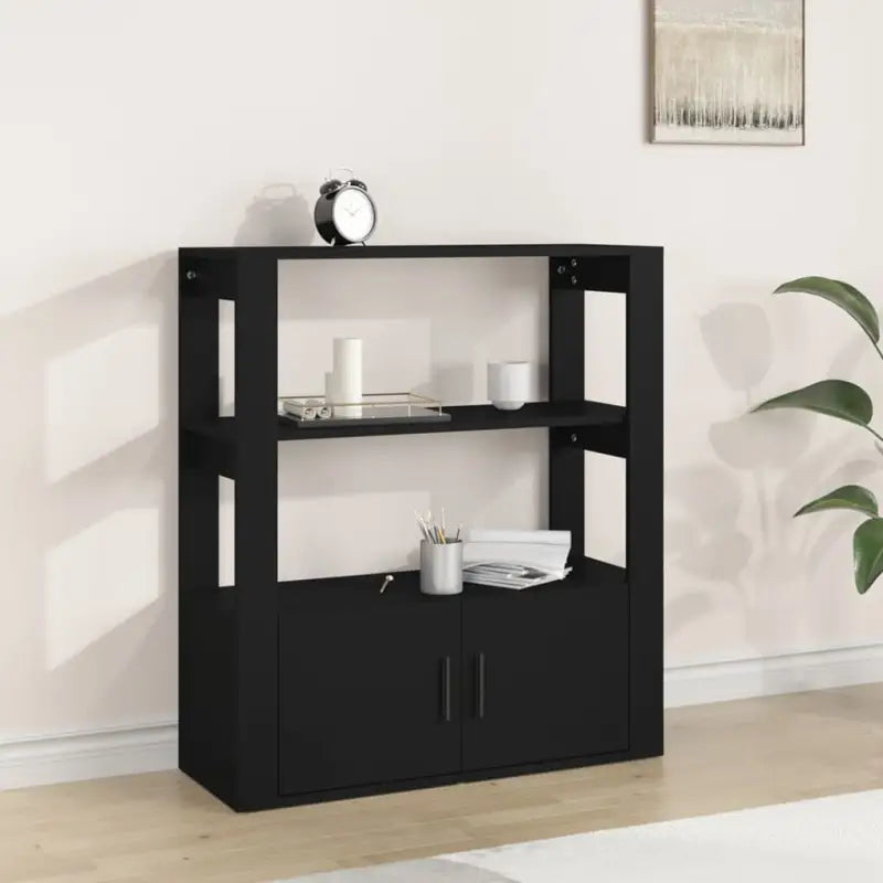 Elegant dressoirs van bewerkt hout met hoge kwaliteit en stabiliteit - Zwart / 1 - Dressoirs & buffetkasten